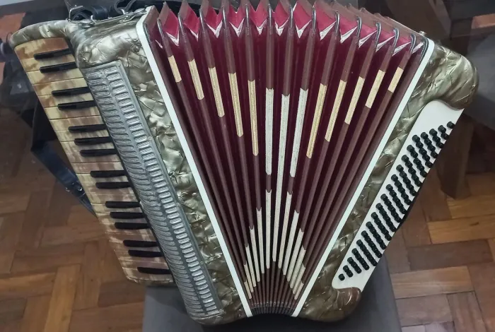 Acordeon/Sanfona Todeschini 80 baixos terça voz