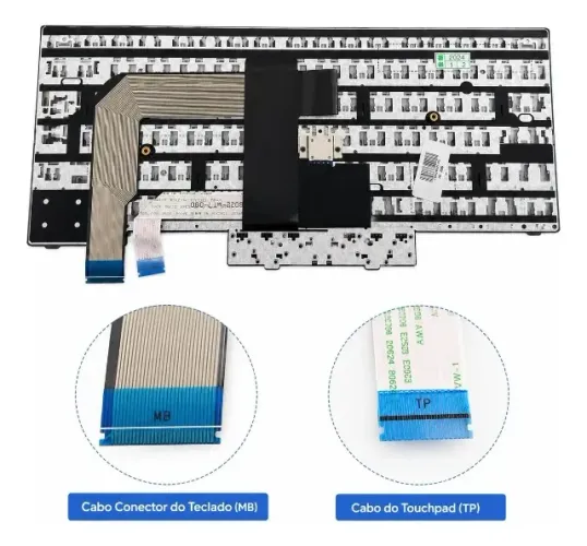Teclado Lenovo ThinkPad T480 T460s T470 ABNT2 BR Ç Preto Novo Original
