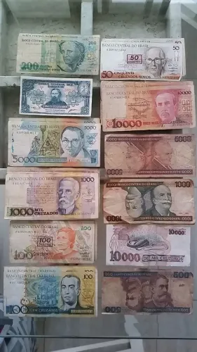 Notas, Cédulas e Moedas Antigas, varias com ASTERISCO*
