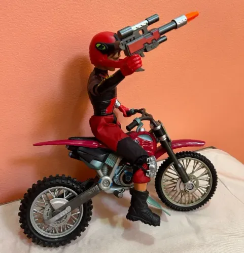 Boneco Max Steel Super Motocross Mattel (2004) - Raro / Completo
