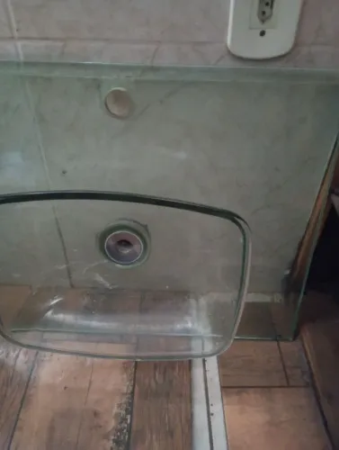 Cuba de vidro.