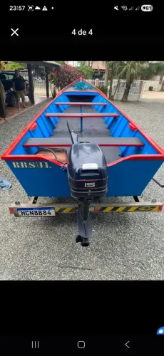 Barco 6mts Bateira Bote Lancha Embarcação Sítio Fazenda Hotel Passeio Pesca Piscina