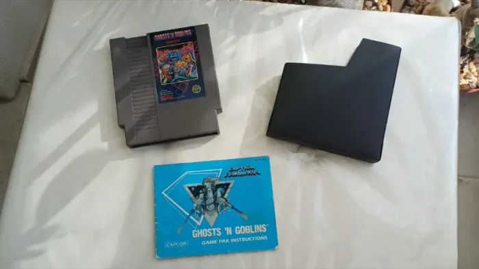 Jogo Ghosts N Goblins Nes + Luva + Manual Raro Excelente