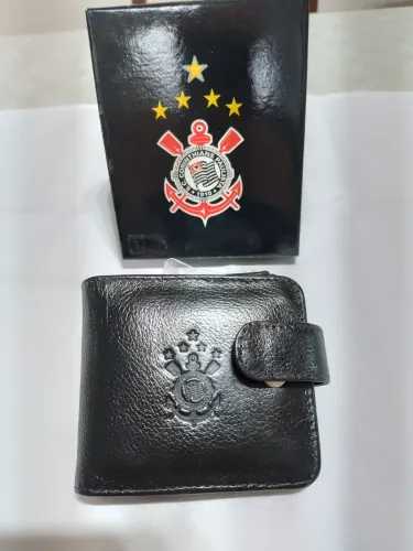 Porta Batons em couro com espelho Corinthians