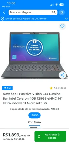 VENDO NOTEBOOK SEMI USADO