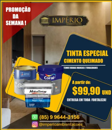 Tinta cimento queimado em promoção