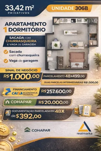 (JP) Apartamento em PINHAIS 100% PARCELADO!!!
