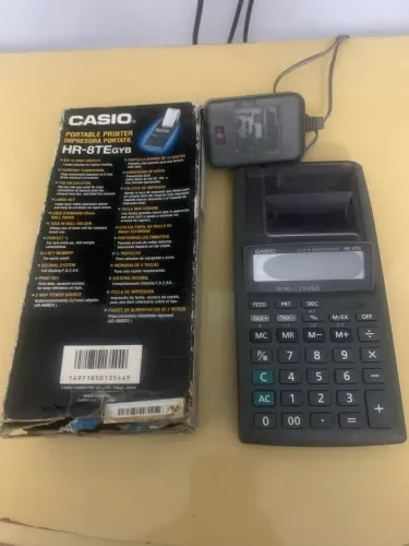 Calculadora Casio HR-8TE leia o anúncio 
