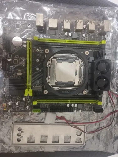 Kit xeon x99, processador E5 2650 v4 e placa mãe x99-p4 com dissipador de vrm ativo