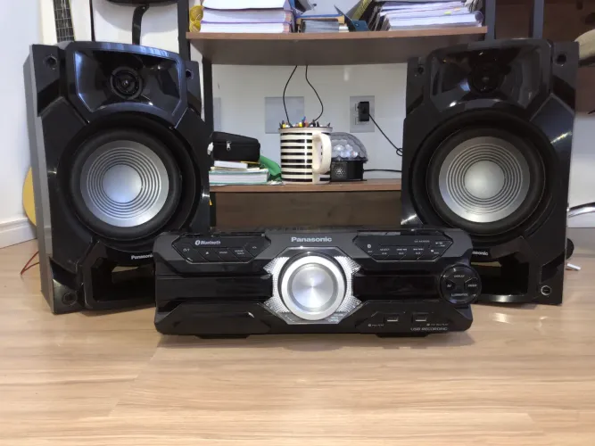 Mini System Panasonic SC-AKX220 450W RMS-Bluethooth e Duplo USB