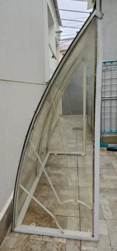 Toldo Policarbonato Compacto Cristal 1,62x1,20x0,50 (Usado)