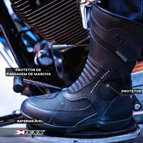 Bota motociclista Texx Strike V2 Masculina