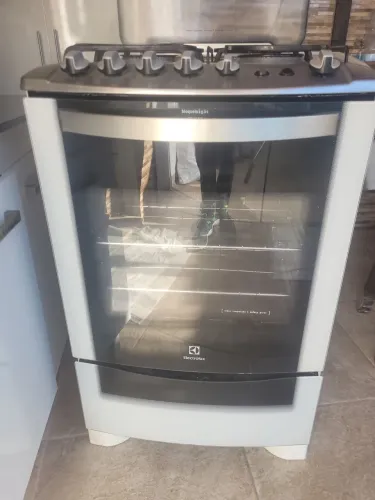 Fogão Electrolux 4 Bocas mesa inox com Grill e Timer