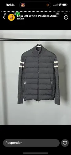 Jaqueta moncler enchimento pena de ganso