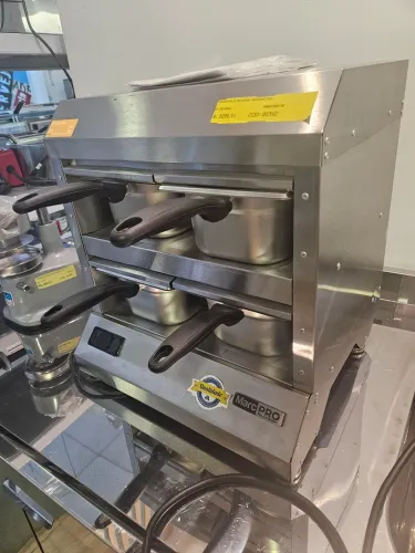 conservador de proteínas 4 bandejas para hamburgueria - novo