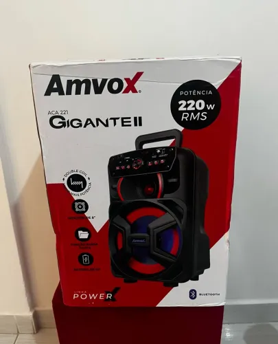 Caixa de Som Amplificadora Amvox Gigante II, 221 Watts, Bluetooth, USB