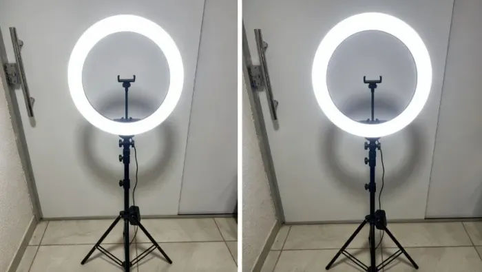 Ring Light 48'' com Tripé e Suporte Lucacell - Iluminador de Led