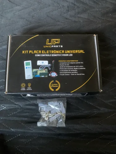 Kit Placa Universal UnicParts Ar Condicionado + Controle e Visor LED