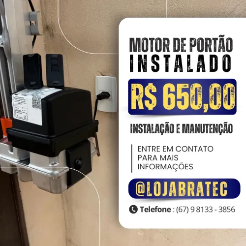 Motor para portão de elevação de 8 segundos de 1/4 de HP (instalado)