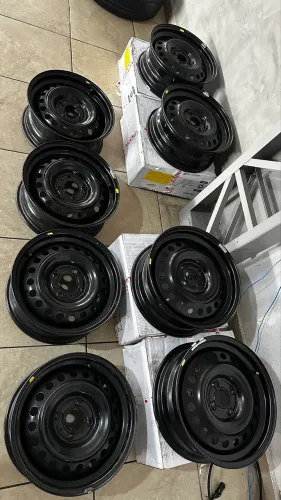 Jogo de 4 rodas de ferro aro 16 4x110mm Nissan Kicks