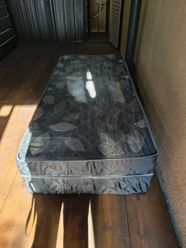 CAMA BOX SOLTEIRO 10CM DE ESPUMA
