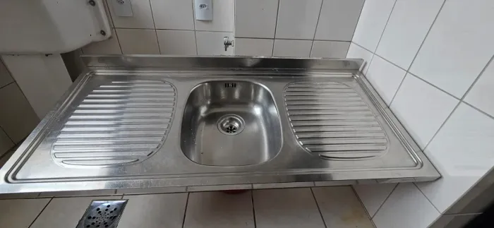 Pia de inox para cozinha 120x55cm