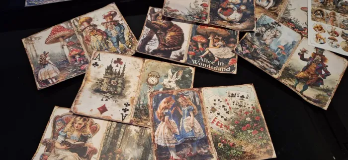 Alice no País das Maravilhas - Cartões - Estilo Vintage