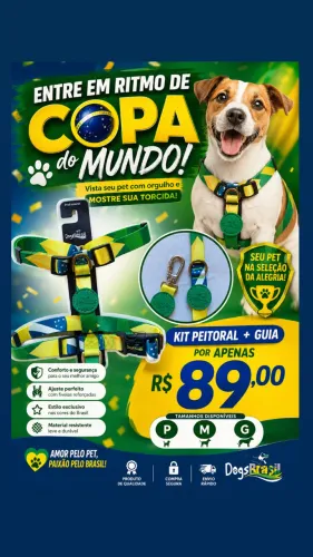 Peitoral para cães  do Brasil 