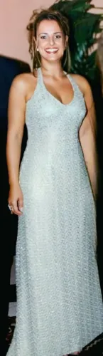 Vestido de Festa Alta Costura - Margareth Carmona (Bordado em Prata)