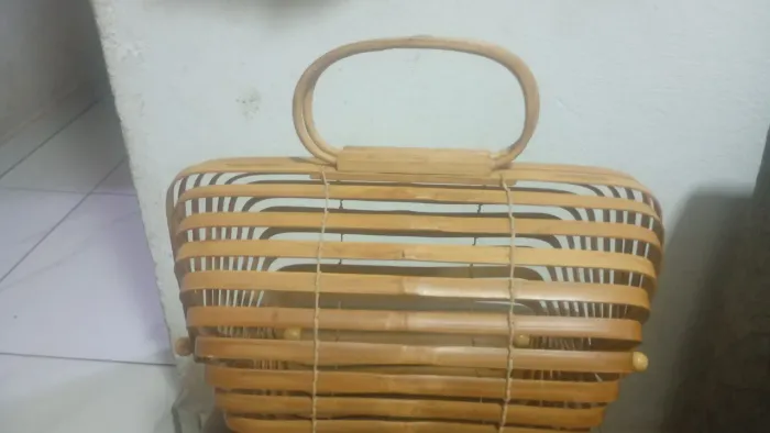 Bolsa de artesanal bambu