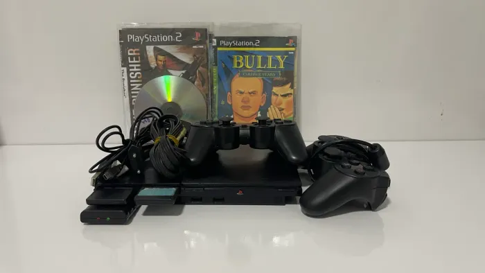 PS2 completo 2 controles + jogos