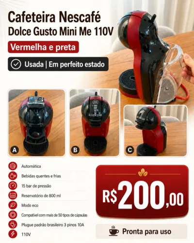 Cafeteira Dolce Gusto Mini Me