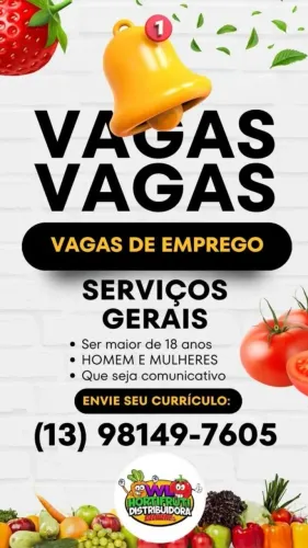Vaga para serviços gerais (cozinha)
