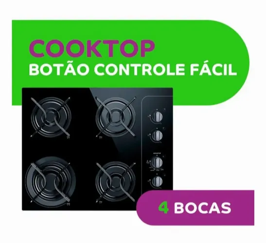 Cooktop Consul 4 bocas NOVO