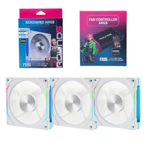 ENTREGA GRÁTIS - Kit Fans: 2 reverse + 1 tradicional + Controladora - Novas, LOJA FISICA 
