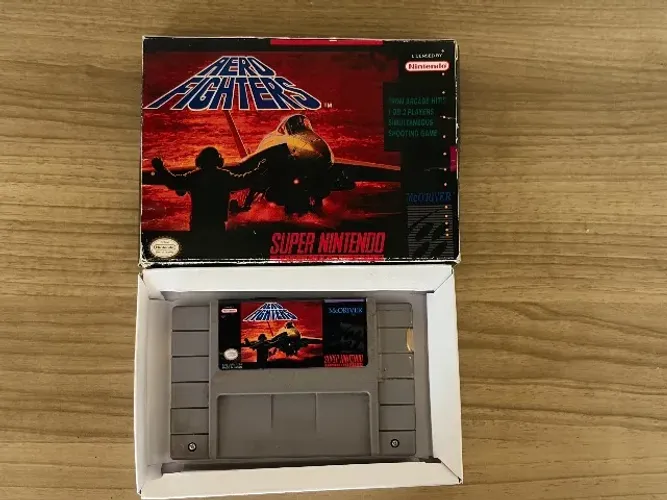 Aéreo Fighter Super Nintendo Paralela Com Caixa