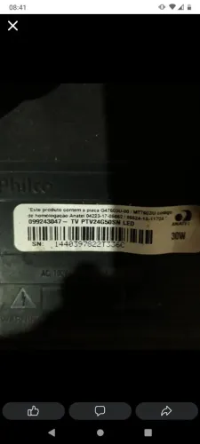 TV Philco Smart TV pra vende 200 pra conversa defeito dela e troca a Led 