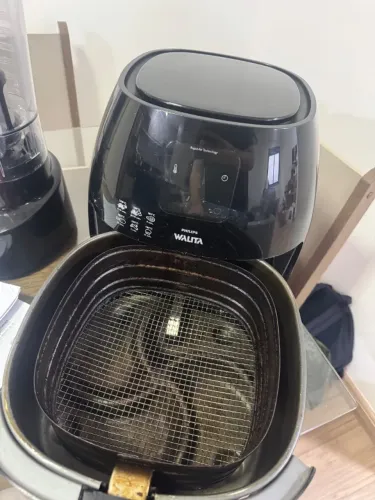 fritadeira air fryer polishop XL Philips walita preta