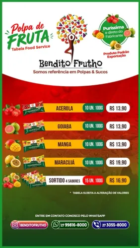 Polpa de Frutas