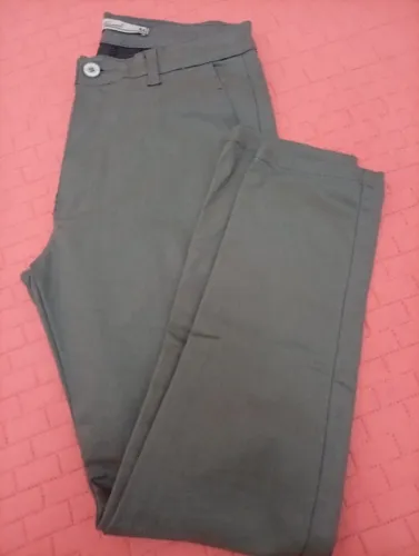 CALÇA MASCULINA ALFAIATARIA CINZA XUMBO TAM: 44