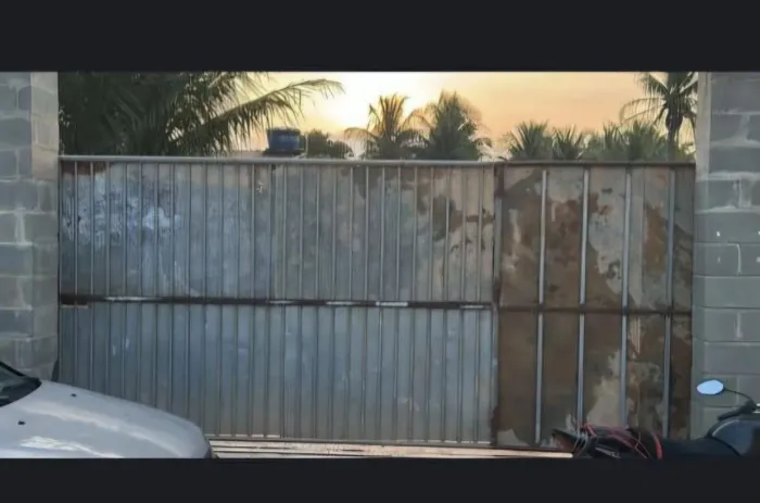 Portão deslizante galvanizado