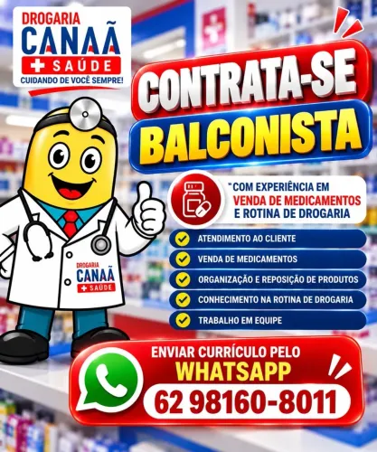 balconista farmácia