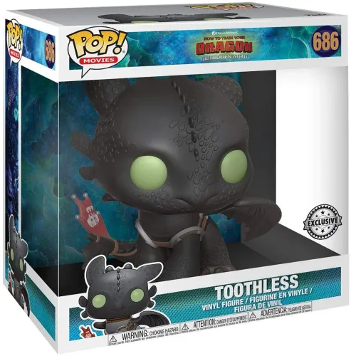 Funko pop toothless (banguela) fúria da noite JUMBO - 10 polegadas