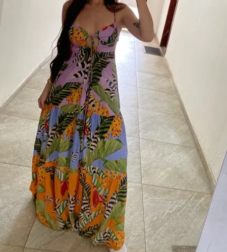 Vestido longo da FARM