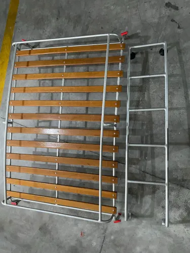 Bagageiro De Teto Traseiro Com Escada E Ripas Para Kombi Corujinha / Clipper