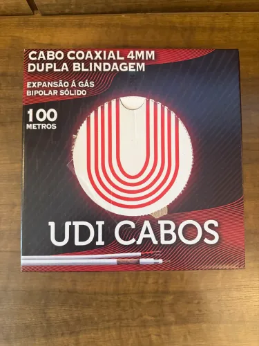 Cabo Coaxial 4mm Udi Cabos 100m