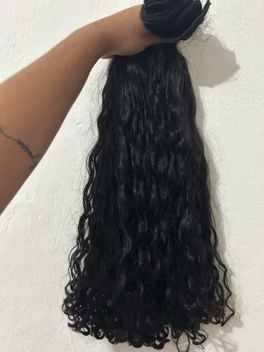 Mega hair Cabelo cacheado brasileiro 60cm