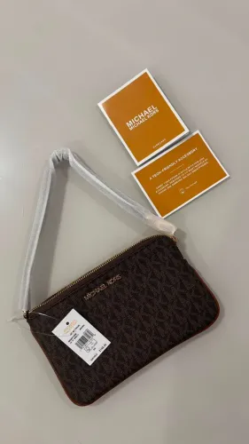 carteira michael kors jet set travel marrom