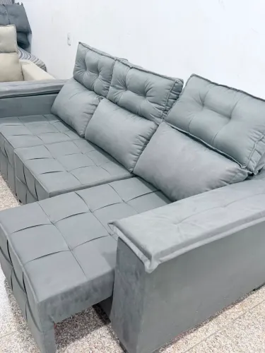 SOFÁ RETRÁTIL RECLINÁVEL DE LUXO + ENTREGA GRÁTIS