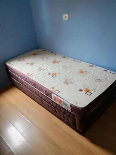 Vendo uma bicama mais o colchão, em bom estado. 